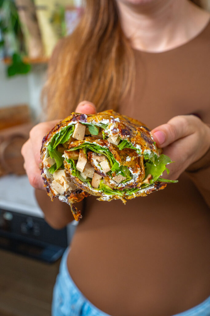 Gemüserolle aus dem Ofen Mrs Flury gesunder Wrap aus Gemüse gesund & vegan
